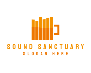 Sound Equalizer Mug logo design