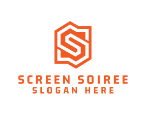 Edgy Orange Letter S logo design