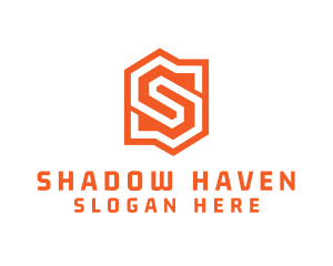 Edgy Orange Letter S logo design