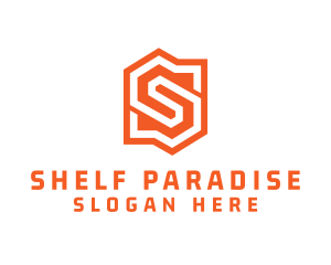 Edgy Orange Letter S logo design