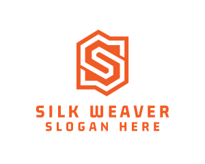 Edgy Orange Letter S logo design