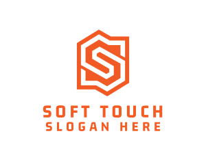 Edgy Orange Letter S logo design