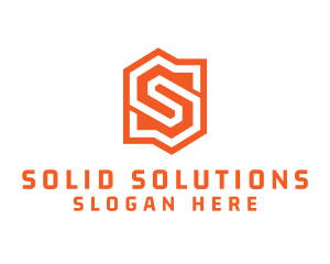 Edgy Orange Letter S logo design