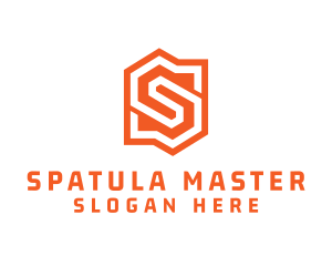 Edgy Orange Letter S logo design