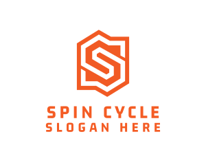 Edgy Orange Letter S logo design