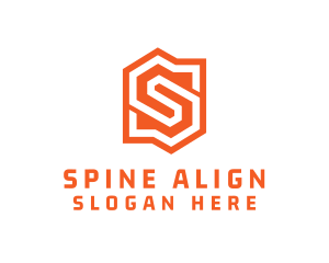 Edgy Orange Letter S logo design