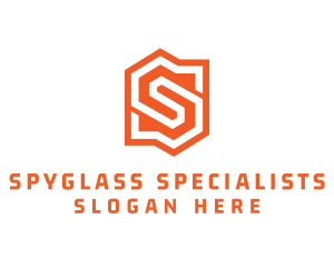 Edgy Orange Letter S logo design