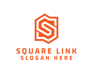 Edgy Orange Letter S logo design