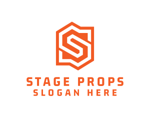 Edgy Orange Letter S logo design