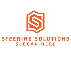 Edgy Orange Letter S logo design