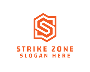 Edgy Orange Letter S logo design