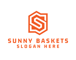 Edgy Orange Letter S logo design