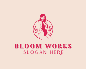 Floral Bikini Swimsuit Logo