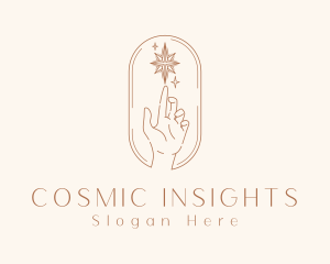 Astrological Star Hand logo design