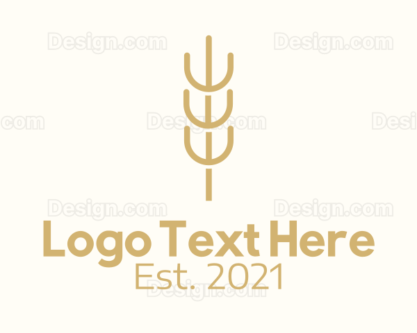 Organic Wheat Farm Logo