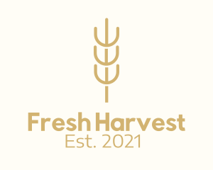 Organic Wheat Farm  logo design