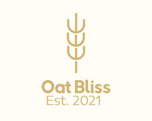 Organic Wheat Farm  logo design