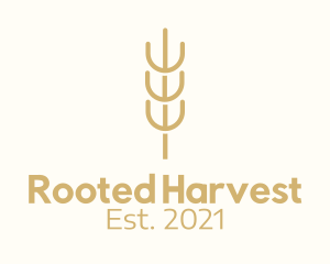 Organic Wheat Farm  logo design