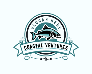 Fishing Marine Restaurant logo design