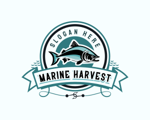 Fishing Marine Restaurant logo design