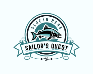 Fishing Marine Restaurant logo design