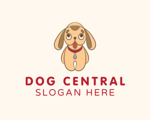 Cute Puppy Dog logo design