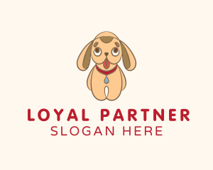 Cute Puppy Dog logo design