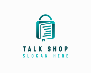 Book Shopping Bag logo design