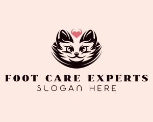 Cat Pet Care  logo design