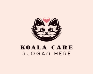 Cat Pet Care  logo design