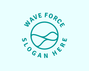 Abstract Water Wave logo