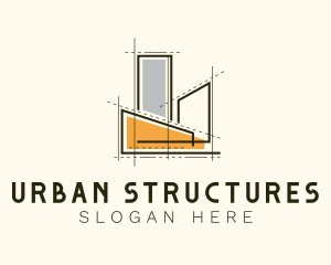 Realty Construction Structure logo design