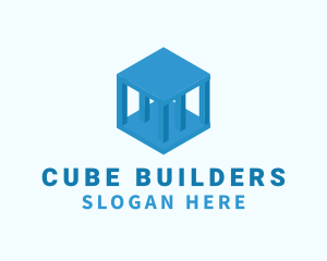 Tech Pillar Cube  logo design