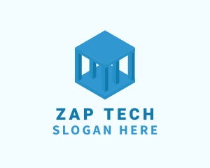 Tech Pillar Cube  logo design