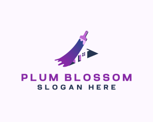 Paint Brush Home logo design