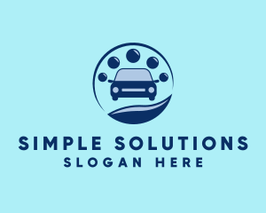 Simple Car Wash Service logo design