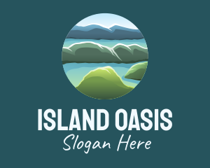 Island Travel View  logo design