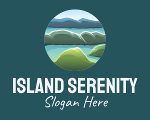 Island Travel View  logo design