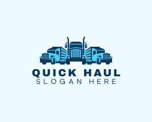 Truck Courier Logistics logo design