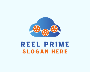 Cloud Film Reel logo design