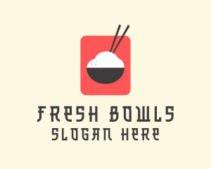 Japanese Rice Bowl logo design