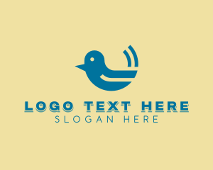 Cute Baby Bird  logo