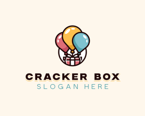 Balloon Gift Box logo design