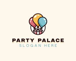 Balloon Gift Box logo design