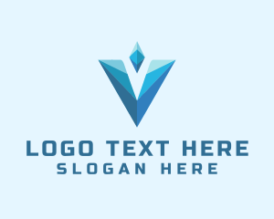 Tech Company Letter V  Logo