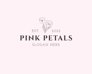 Classy Flower Boutique Wordmark  logo design