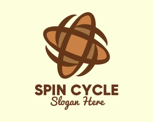 Spinning Baguette Bread logo design