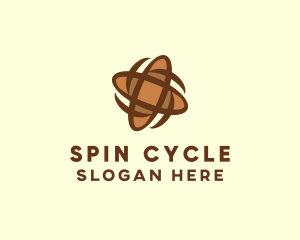 Spinning Baguette Bread logo design