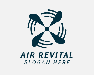 Ventilation Airflow Breeze  logo design