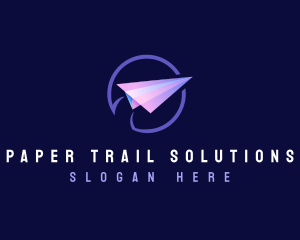 Paper Plane Aviation logo design